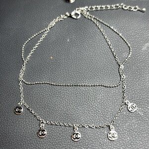 5 cc charms ankle bracelet.